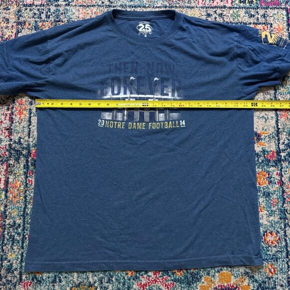 The Shirt 25 Years Men's University of Notre Dame Football TShirt Sz XL Lot of 2 - Picture 10 of 10